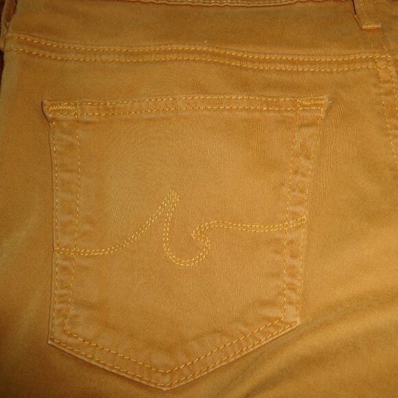 AG Adriano Goldschmied the Stevie Ankle Slim Straight Leg Pant 28R Camel - Picture 9 of 16